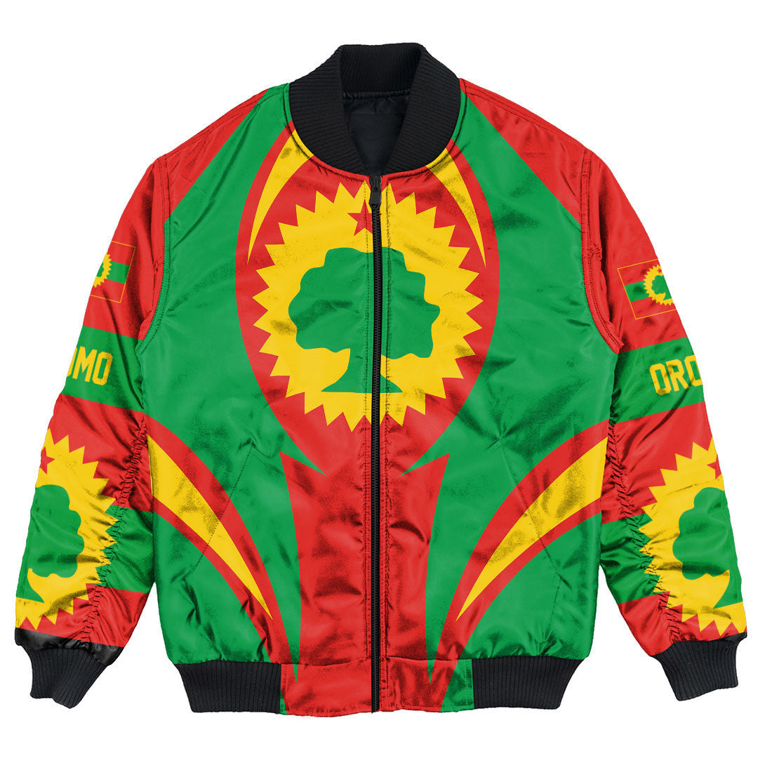 Getteestore Clothing - Oromo Action Flag Bomber Jacket RLT7 - Wonder Print Shop