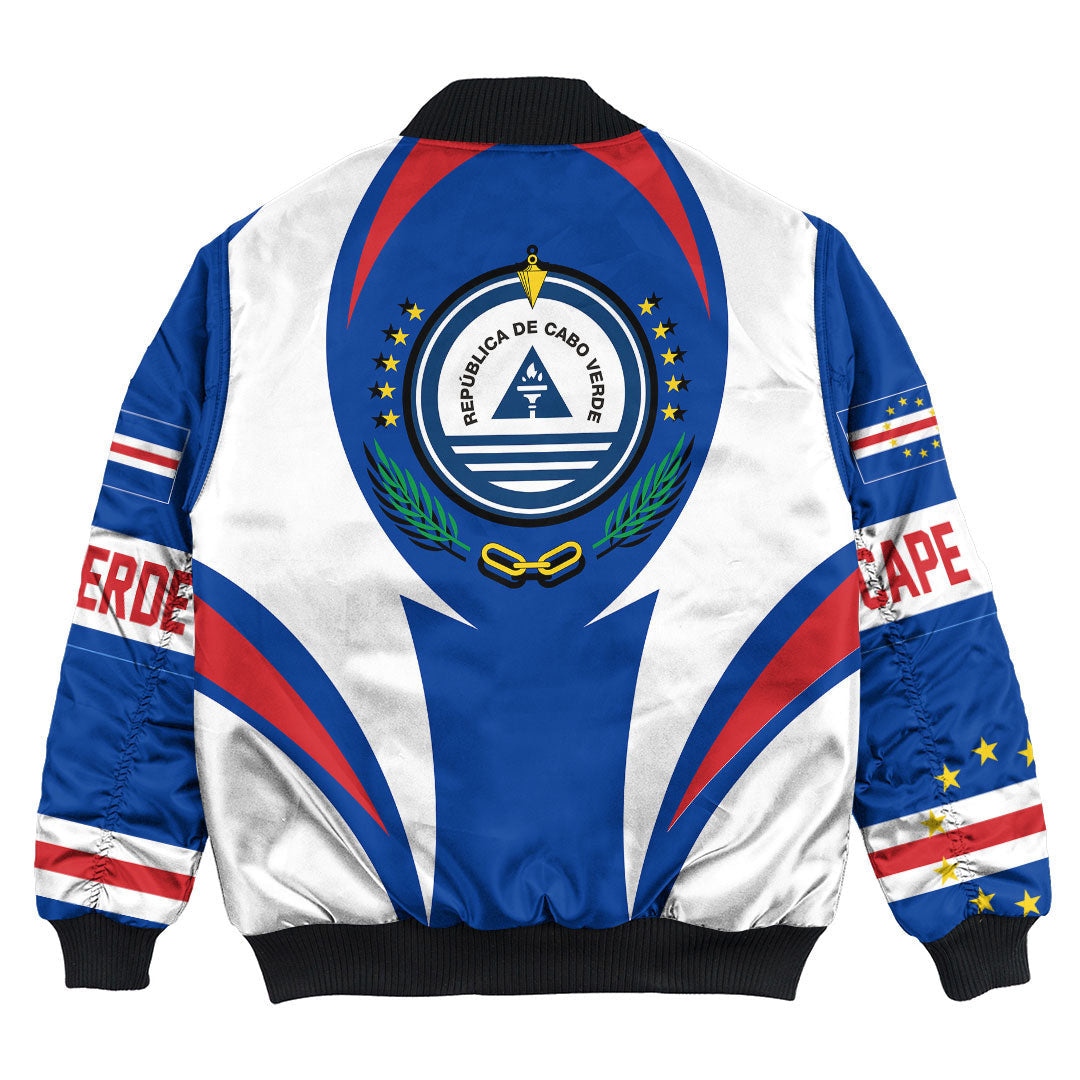 Getteestore Clothing - Cape Verde Action Flag Bomber Jacket RLT7 - Wonder Print Shop