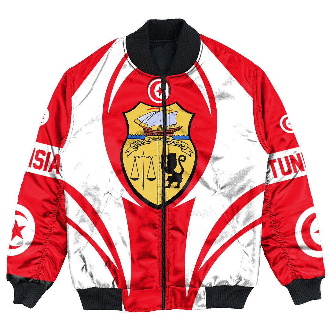 Getteestore Clothing - Tunisia Action Flag Bomber Jacket RLT7 - Wonder Print Shop