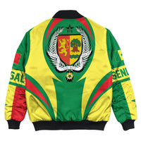 Getteestore Clothing - Senegal Action Flag Bomber Jacket RLT7 - Wonder Print Shop