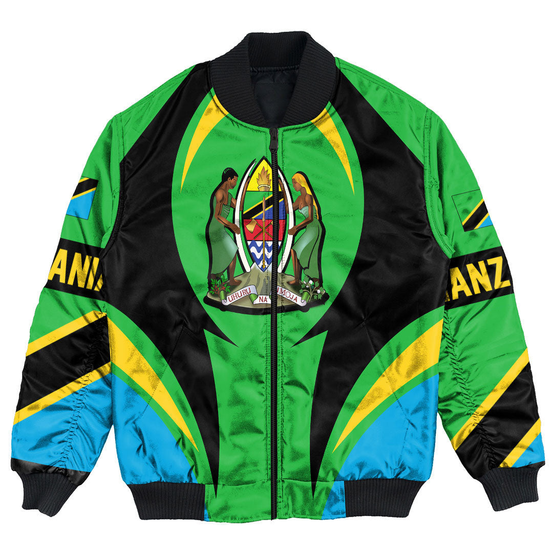 Getteestore Clothing - Tanazia Action Flag Bomber Jacket RLT7 - Wonder Print Shop