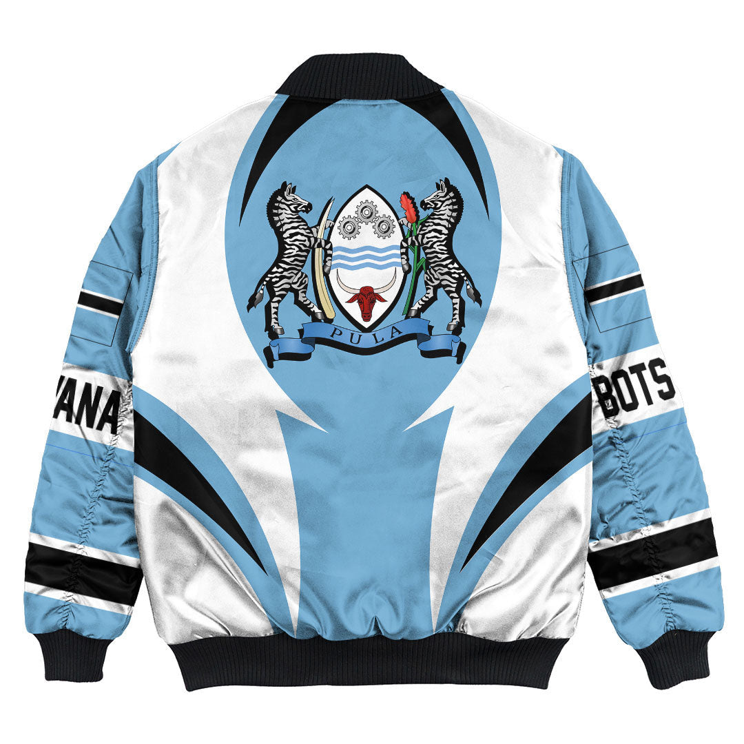 Wonder Print Shop Clothing - Botswana Action Flag Bomber Jacket RLT7 - Wonder Print Shop