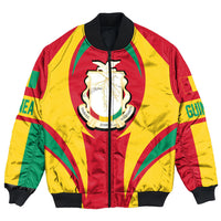 Wonder Print Shop Clothing - Guinea Bissau Action Flag Bomber Jacket RLT7 - Wonder Print Shop