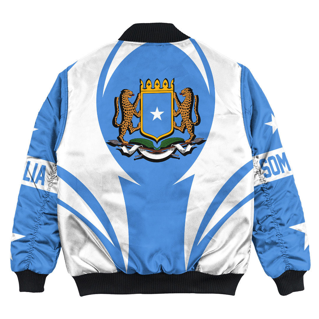 Wonder Print Shop Clothing - Somalia Action Flag Bomber Jacket RLT7 - Wonder Print Shop
