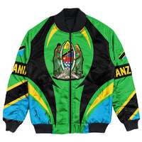Wonder Print Shop Clothing - Tanazia Action Flag Bomber Jacket RLT7 - Wonder Print Shop
