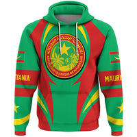 Mauritania Hoodie Action Flag RLT7 - Wonder Print Shop