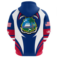 Liberia Hoodie Action Flag RLT7 - Wonder Print Shop