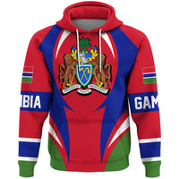 Gambia Hoodie Action Flag RLT7 - Wonder Print Shop