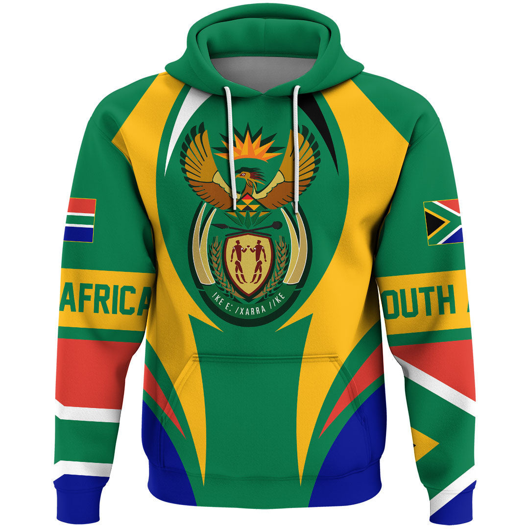 South Africa Hoodie Action Flag RLT7 - Wonder Print Shop