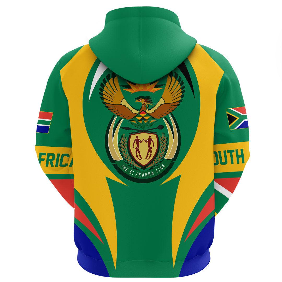 South Africa Hoodie Action Flag RLT7 - Wonder Print Shop