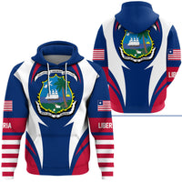 Liberia Hoodie Action Flag RLT7 - Wonder Print Shop