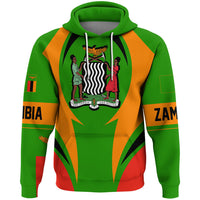 Zambia Hoodie Action Flag RLT7 - Wonder Print Shop