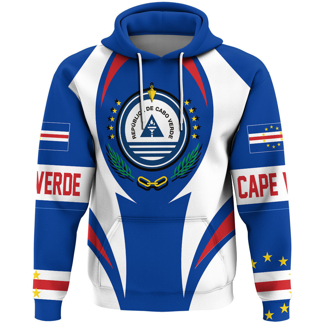 Cape Verde Hoodie Action Flag RLT7 - Wonder Print Shop