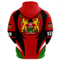 Kenya Hoodie Action Flag RLT7 - Wonder Print Shop