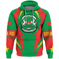 Burkina Faso Hoodie Action Flag RLT7 - Wonder Print Shop