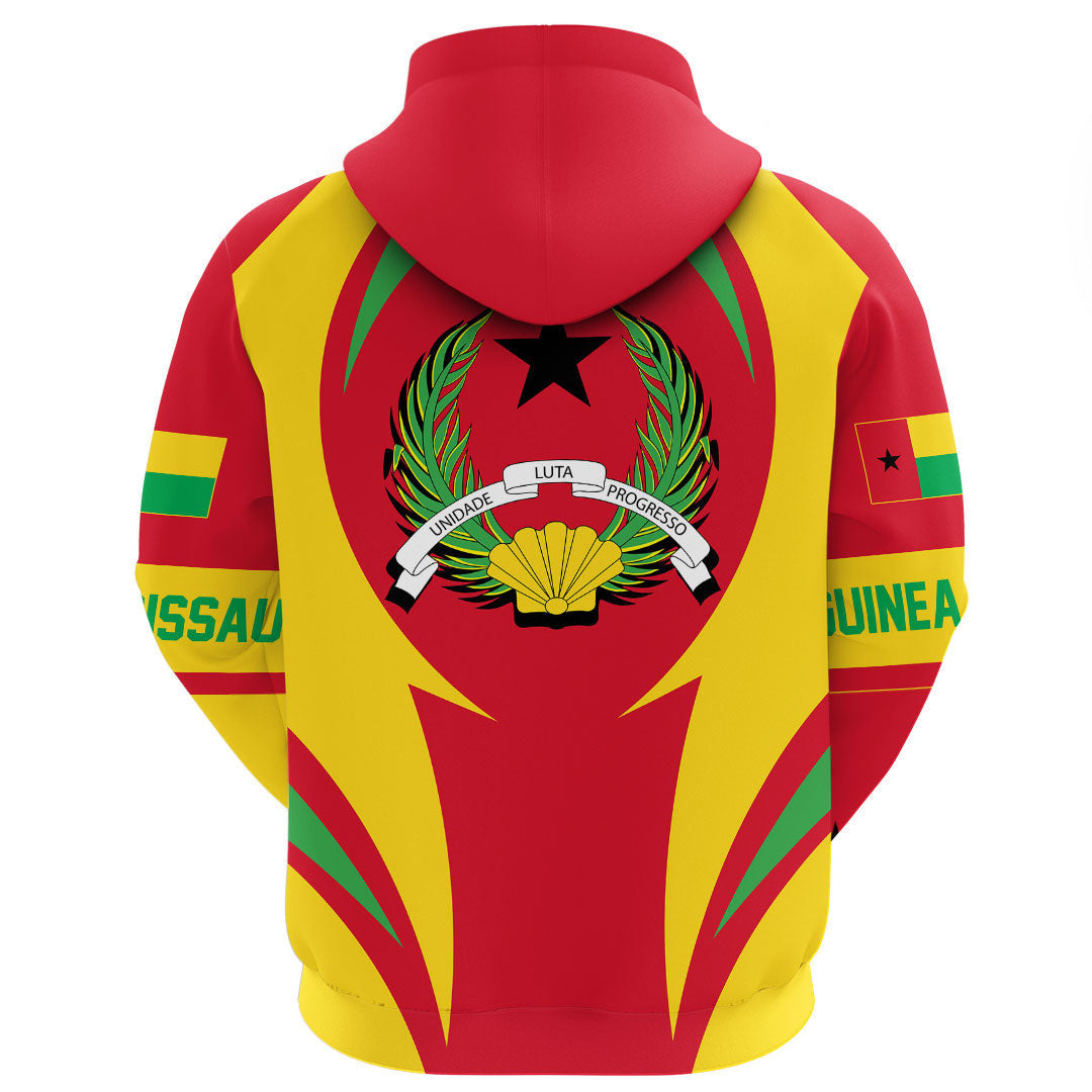 Guinea Bissau Hoodie Action Flag RLT7 - Wonder Print Shop