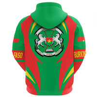 Burkina Faso Hoodie Action Flag RLT7 - Wonder Print Shop