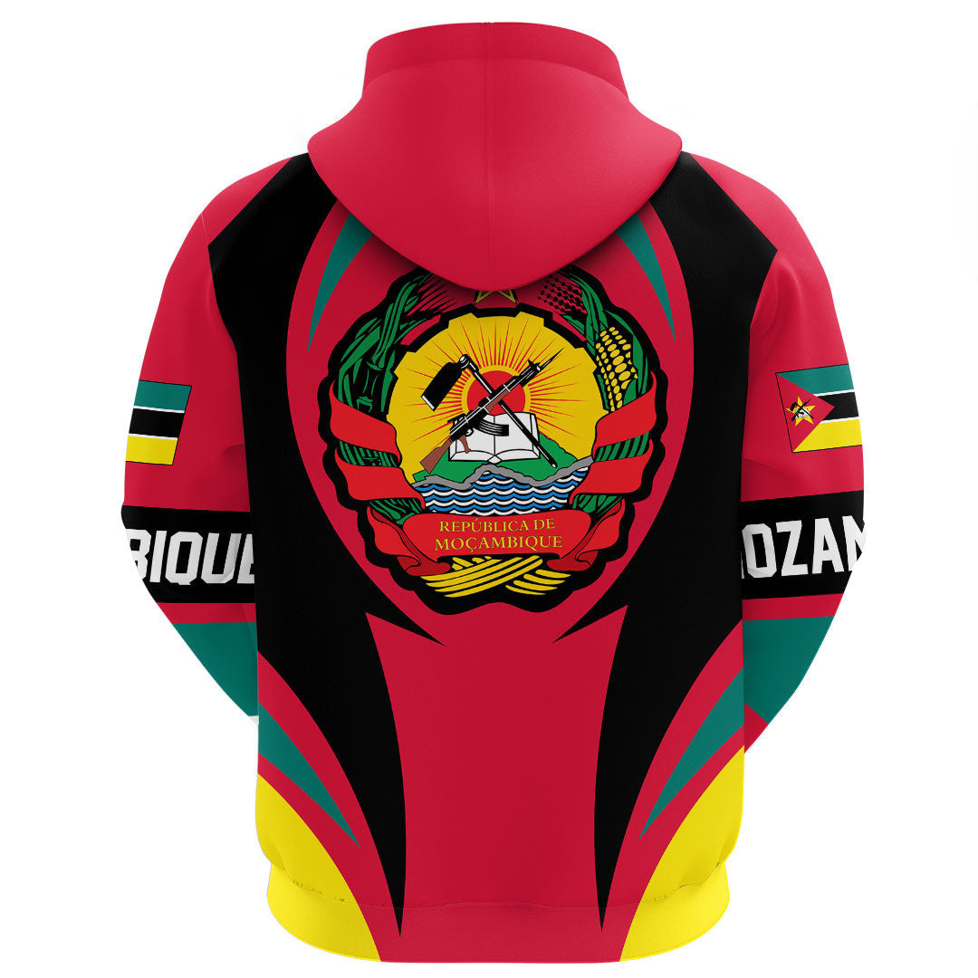Mozambique Hoodie Action Flag RLT7 - Wonder Print Shop