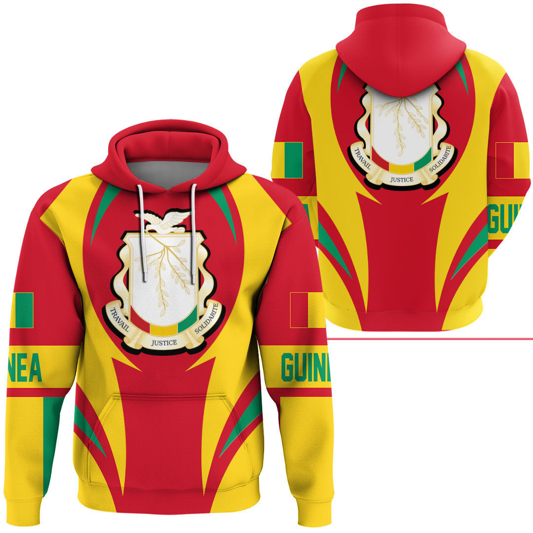 Guinea Hoodie Action Flag RLT7 - Wonder Print Shop