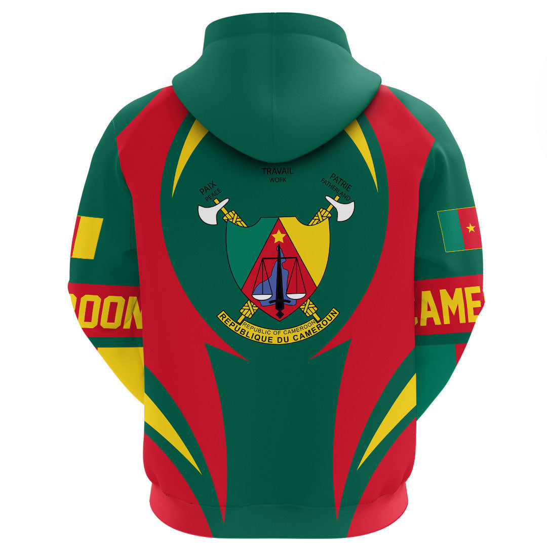 Cameroon Hoodie Action Flag RLT7 - Wonder Print Shop