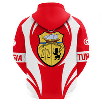 Tunisia Hoodie Action Flag RLT7 - Wonder Print Shop