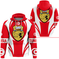 Tunisia Hoodie Action Flag RLT7 - Wonder Print Shop