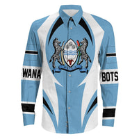 Wonder Print Shop Clothing - Botswana Action Flag Long Sleeves Button Shirt RLT7 - Wonder Print Shop