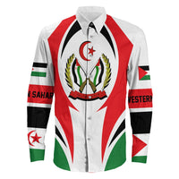 Wonder Print Shop Clothing - Western Sahara Action Flag Long Sleeves Button Shirt RLT7 - Wonder Print Shop
