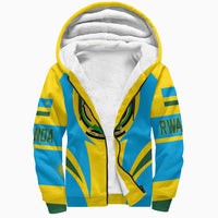 Wonder Print Shop Clothing - Rwanda Action Flag Sherpa Hoodie RLT7 - Wonder Print Shop