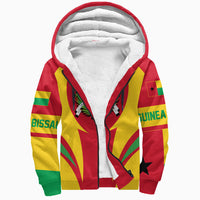 Wonder Print Shop Clothing - Guinea Bissau Action Flag Sherpa Hoodie RLT7 - Wonder Print Shop