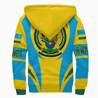 Wonder Print Shop Clothing - Rwanda Action Flag Sherpa Hoodie RLT7 - Wonder Print Shop