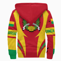 Wonder Print Shop Clothing - Guinea Bissau Action Flag Sherpa Hoodie RLT7 - Wonder Print Shop
