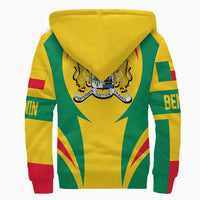 Wonder Print Shop Clothing - Benin Action Flag Sherpa Hoodie RLT7 - Wonder Print Shop
