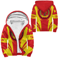 Wonder Print Shop Clothing - Tigray Action Flag Sherpa Hoodie RLT7 - Wonder Print Shop