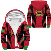 Wonder Print Shop Clothing - Malawi Action Flag Sherpa Hoodie RLT7 - Wonder Print Shop