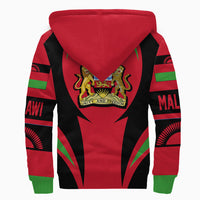 Wonder Print Shop Clothing - Malawi Action Flag Sherpa Hoodie RLT7 - Wonder Print Shop