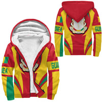 Wonder Print Shop Clothing - Guinea Action Flag Sherpa Hoodie RLT7 - Wonder Print Shop