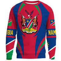Wonder Print Shop Clothing - Nambia Action Flag Sweatshirts RLT7 - Wonder Print Shop