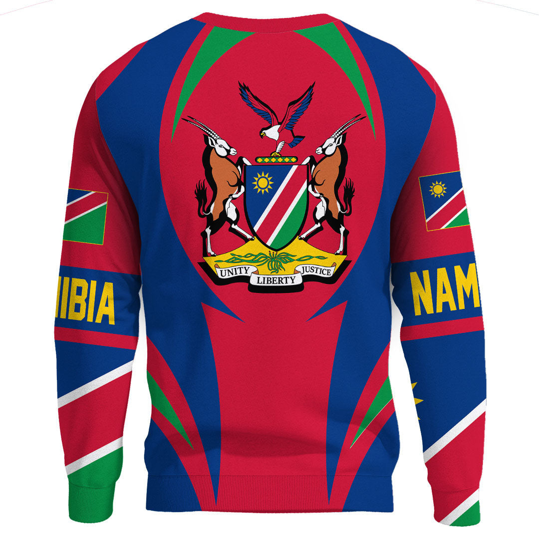 Wonder Print Shop Clothing - Nambia Action Flag Sweatshirts RLT7 - Wonder Print Shop