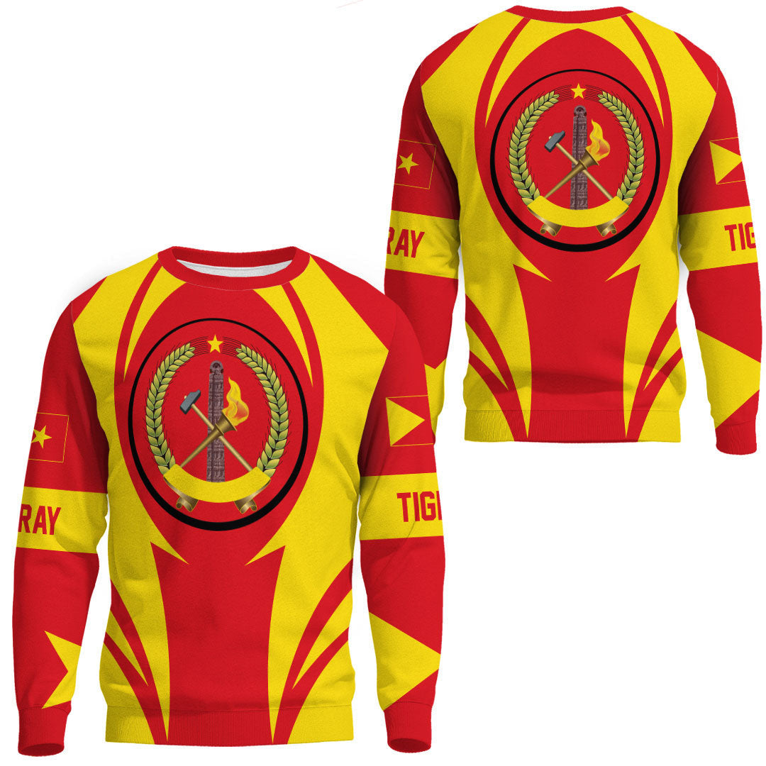 Wonder Print Shop Clothing - Tigray Action Flag Sweatshirts RLT7 - Wonder Print Shop