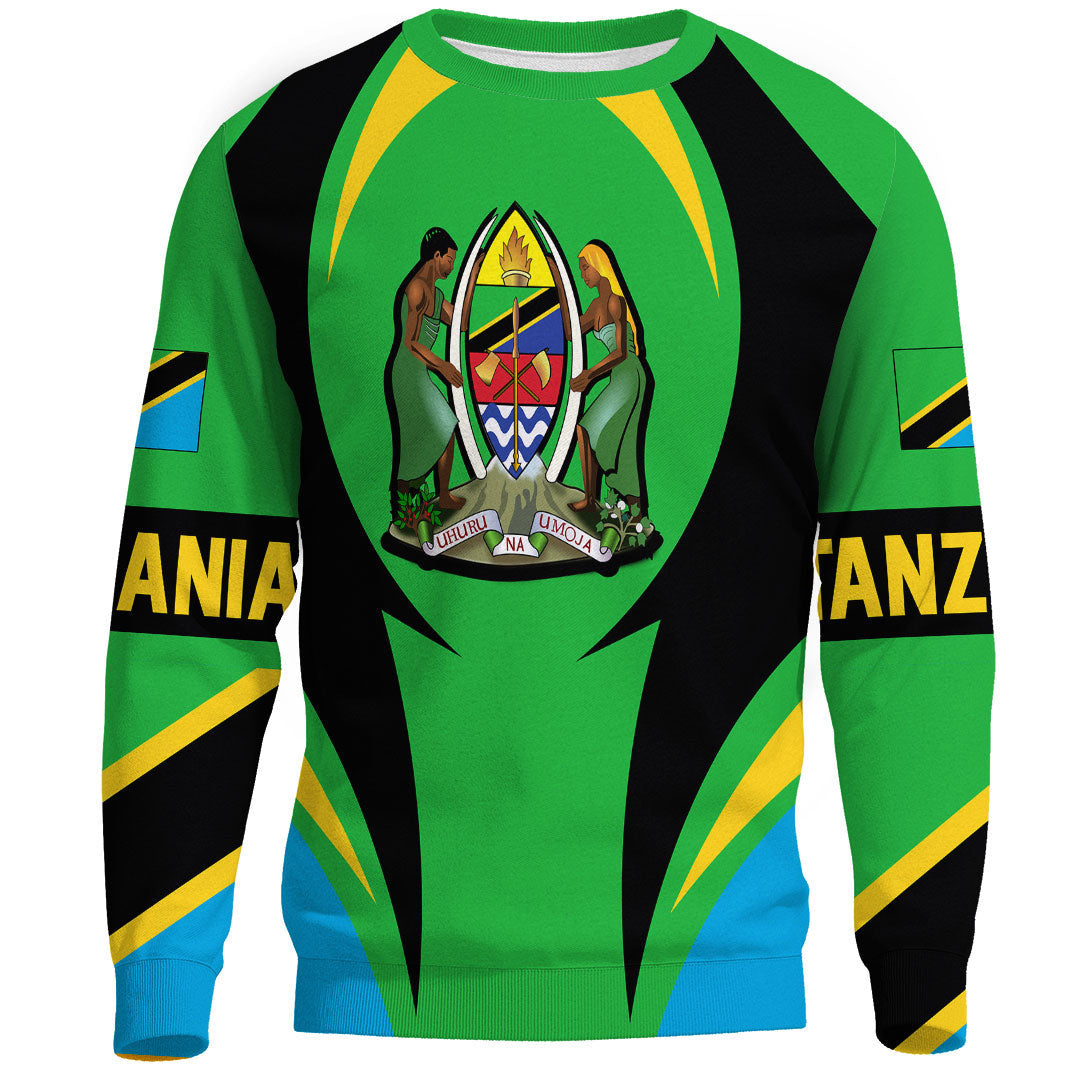 Wonder Print Shop Clothing - Tanazia Action Flag Sweatshirts RLT7 - Wonder Print Shop