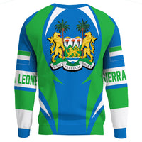 Wonder Print Shop Clothing - Sierra Leone Action Flag Sweatshirts RLT7 - Wonder Print Shop