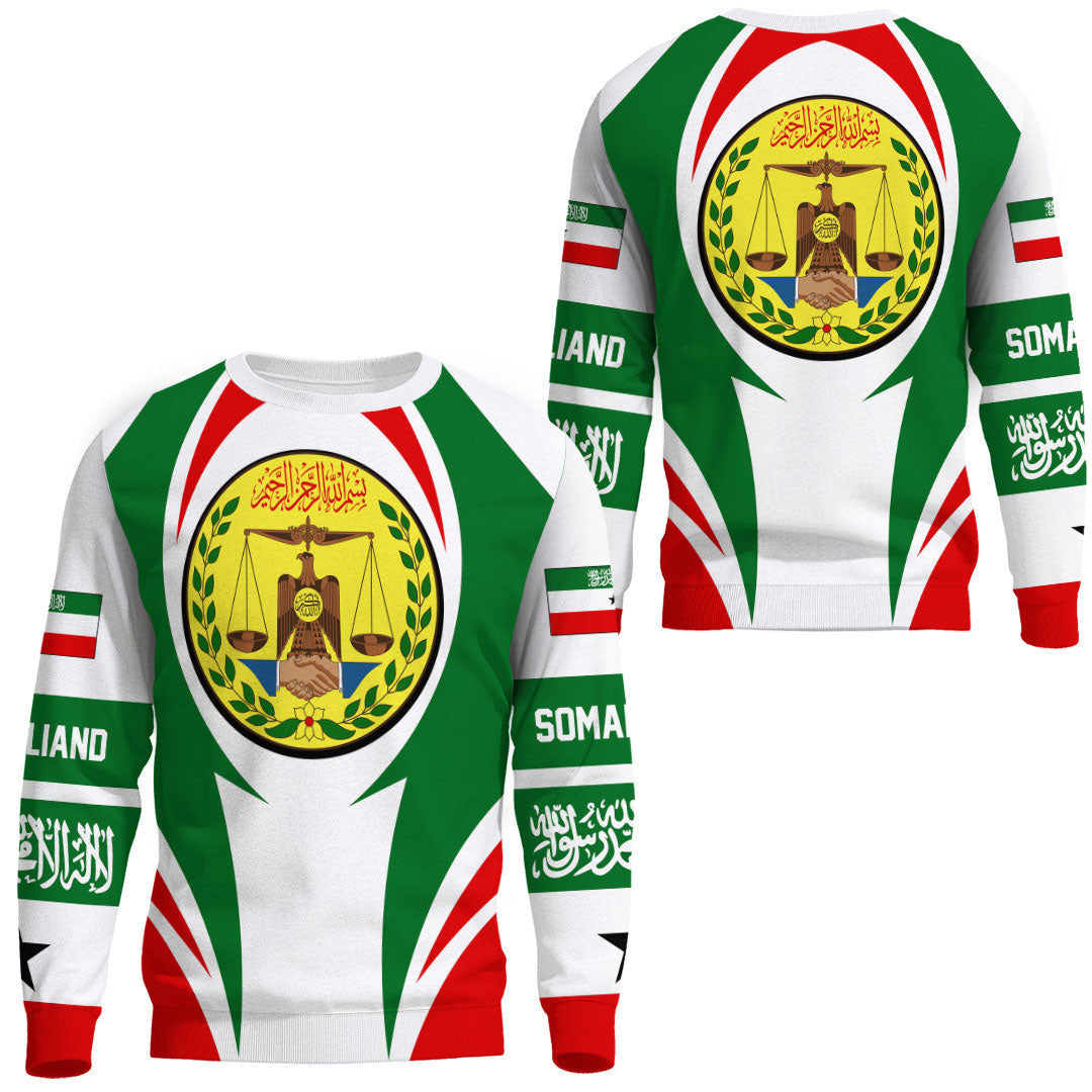Wonder Print Shop Clothing - Somaliand Action Flag Sweatshirts RLT7 - Wonder Print Shop
