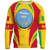 Wonder Print Shop Clothing - Mali Action Flag Sweatshirts RLT7 - Wonder Print Shop