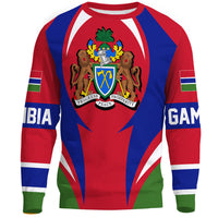 Wonder Print Shop Clothing - Gambia Action Flag Sweatshirts RLT7 - Wonder Print Shop