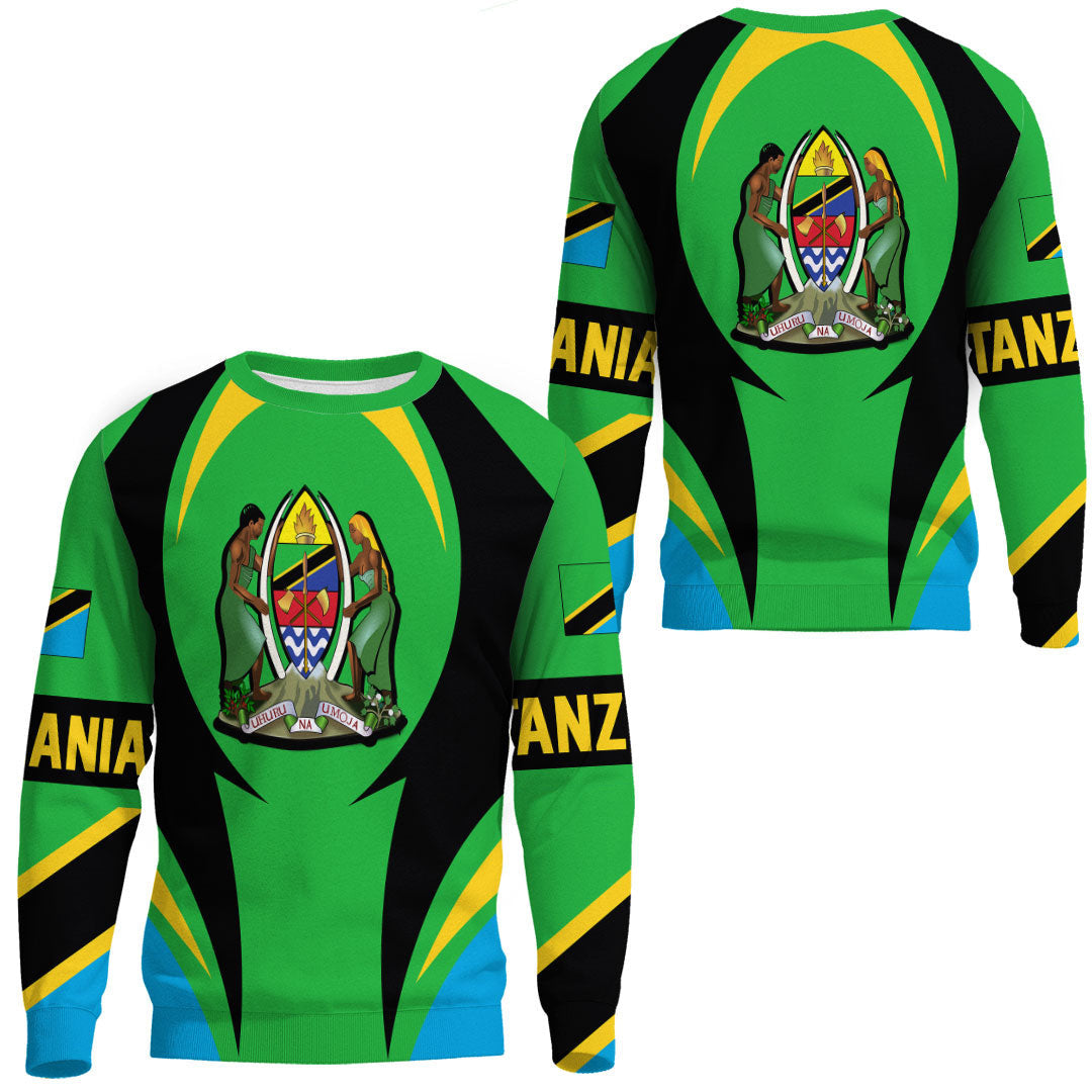 Wonder Print Shop Clothing - Tanazia Action Flag Sweatshirts RLT7 - Wonder Print Shop