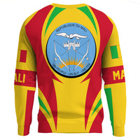 Wonder Print Shop Clothing - Mali Action Flag Sweatshirts RLT7 - Wonder Print Shop
