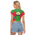 Wonder Print Shop Clothing - Eritrea Action Flag Women's Raglan Cropped T shirt RLT7 - Wonder Print Shop