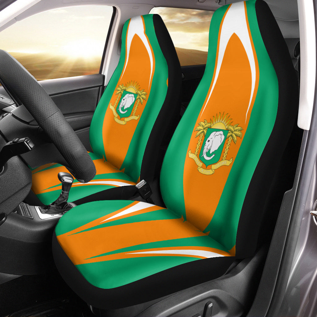 Wonder Print Shop Car Seat Covers - Ivory Coast Car Seat Covers RLT7 - Wonder Print Shop