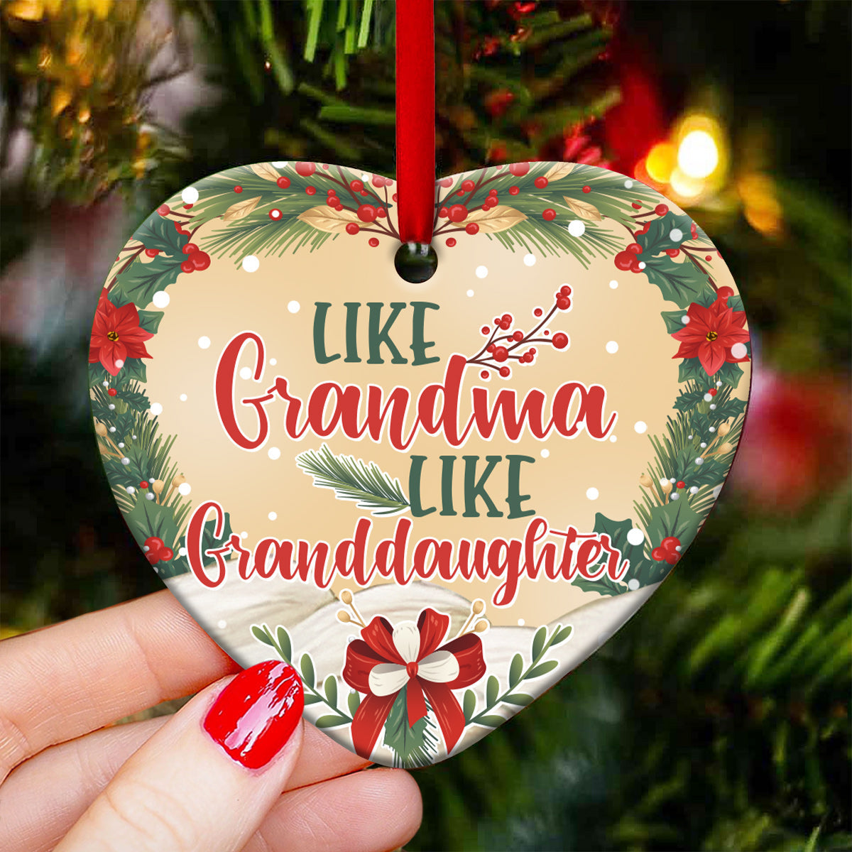 family-like-grandma-like-granddaughter-heart-ornament